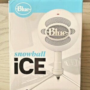 New Logitech for Creators Blue Snowball iCE USB Mic for PC, Mac (WHITE)